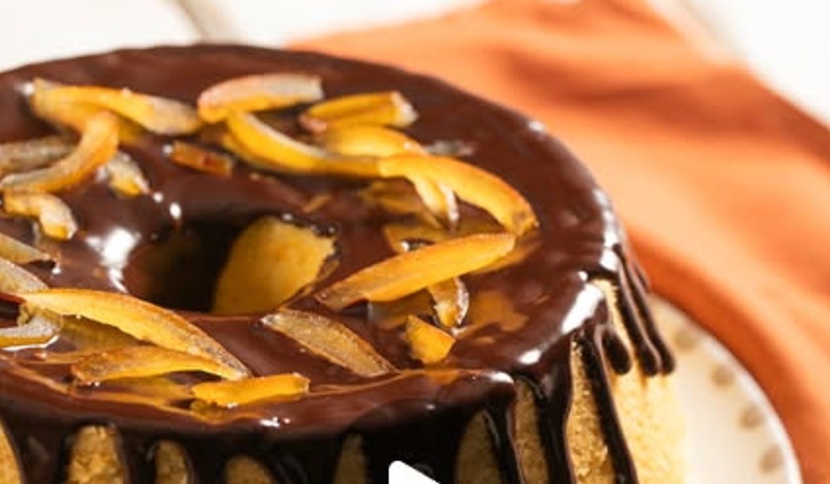 Chiffon cake arancia e cioccolato