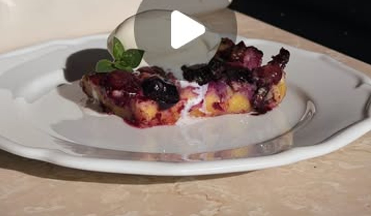 Clafoutis di mirtilli