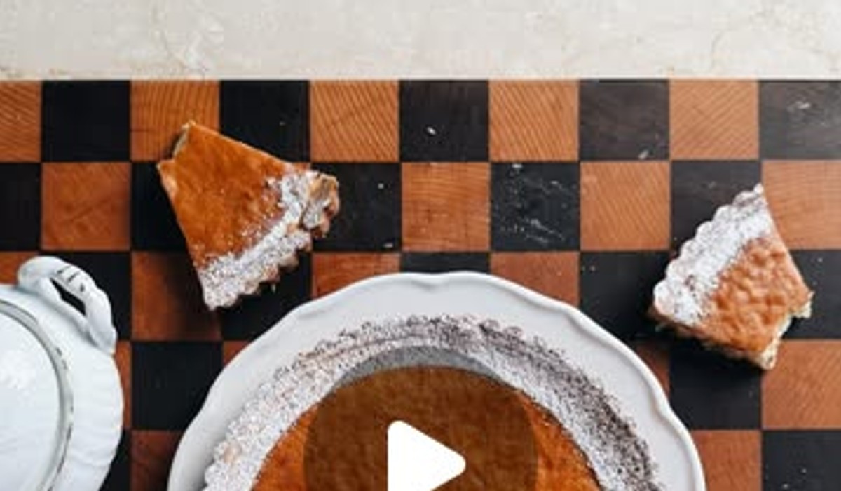 Crostata di riso scoperta