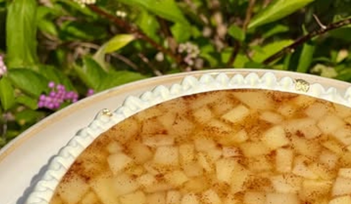 Crostata moderna con mele, cannella e vaniglia