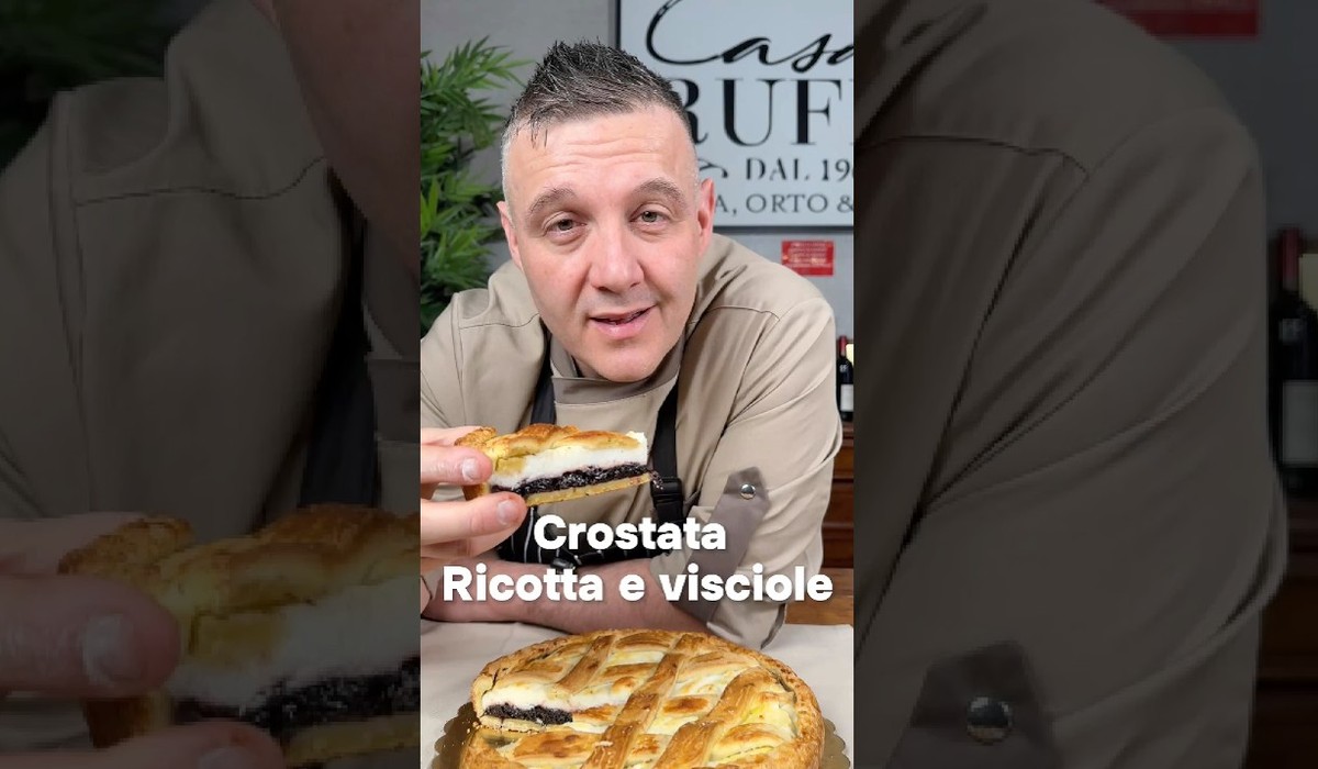 Crostata ricotta e visciole