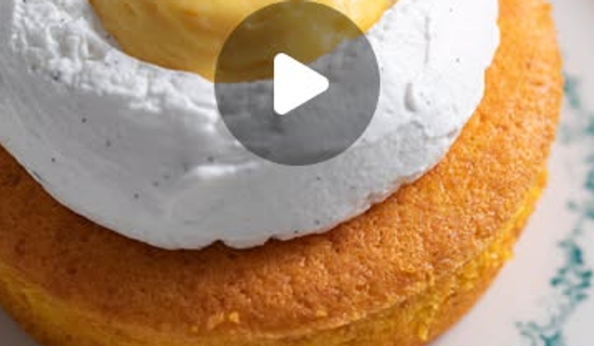 Tortino di carote con crema pasticcera alla salvia