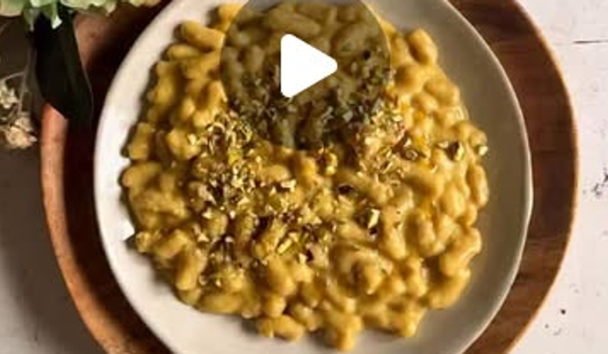 Gnocchetti di fagioli con salsa allo zafferano