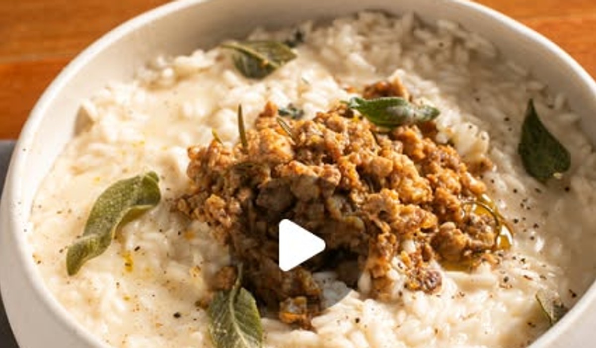 Risotto con ragù di cortile